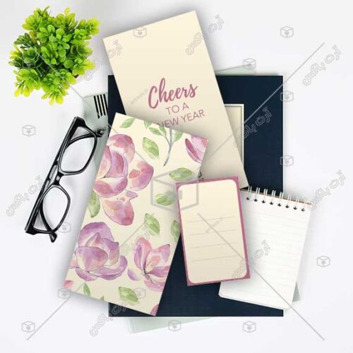 الگوی ساخت پاکت پول عیدی طرح گل