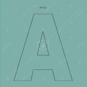 الگوی ساخت جعبه به شکل حرف A