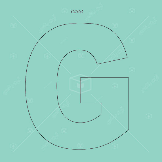 الگوی ساخت جعبه به شکل حرف G