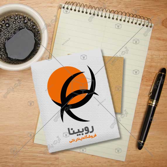 لوگوی فروشگاه اینترنتی نارنجی و مشکی