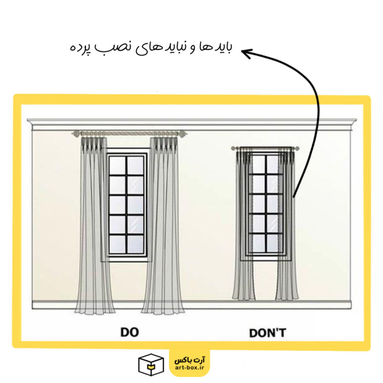 قوانین نصب پرده