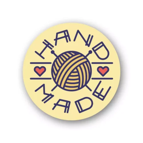 برچسب دایره طرح HAND MADE