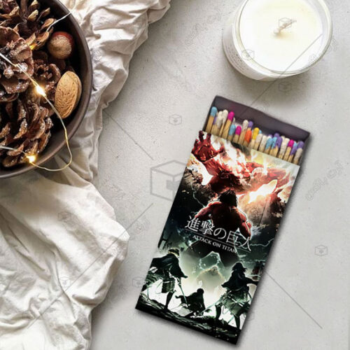 کبریت طرح انیمه attack on titan