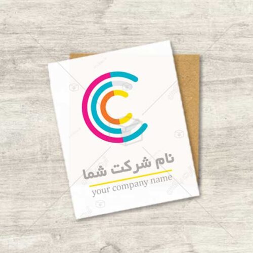 دانلود لوگوی خاص رنگی حرف C