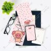 الگوی پاکت سال خوک کارتونی