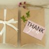 مجموعه ۵۰ عددی کارت تشکر مینیمال طرح thank you دو رنگ