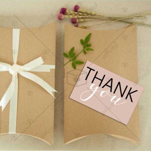 مجموعه ۵۰ عددی کارت تشکر مینیمال طرح thank you دو رنگ