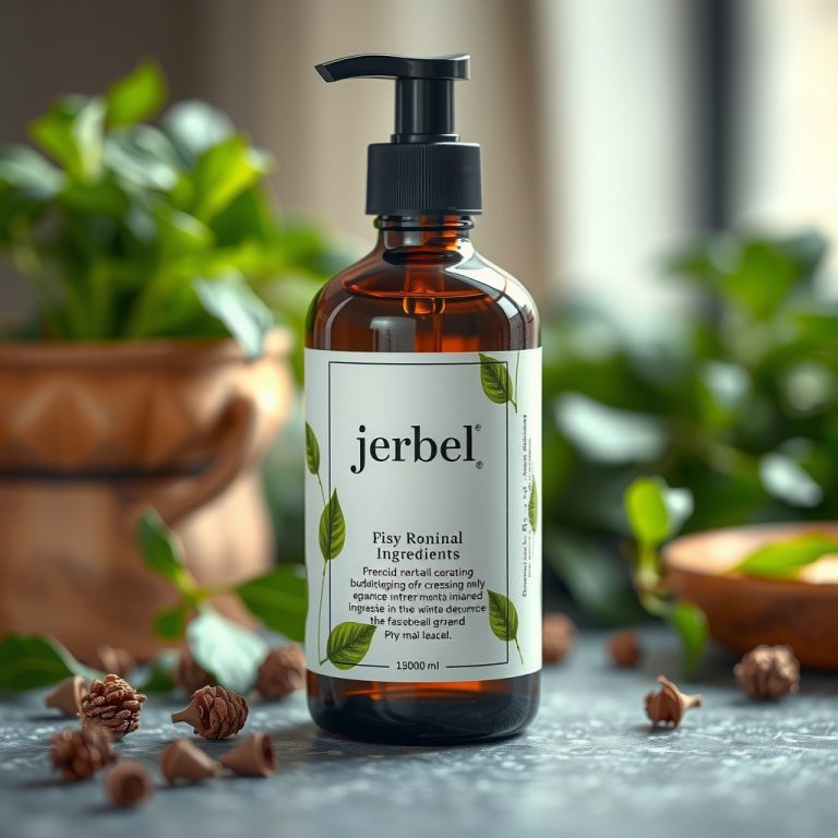 طراحی لیبل زیبا و مینیمال برای محصولات آرایشی گیاهی با الهام از طبیعت